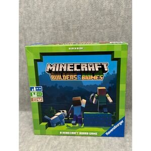 Ravensburger Minecraft Builders & Biomes Board Game Brown Strategy Mojang 26132